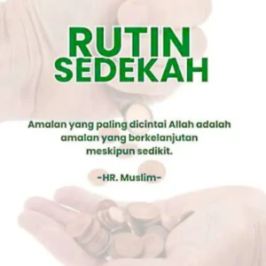 Rutin Dengan Bersedekah