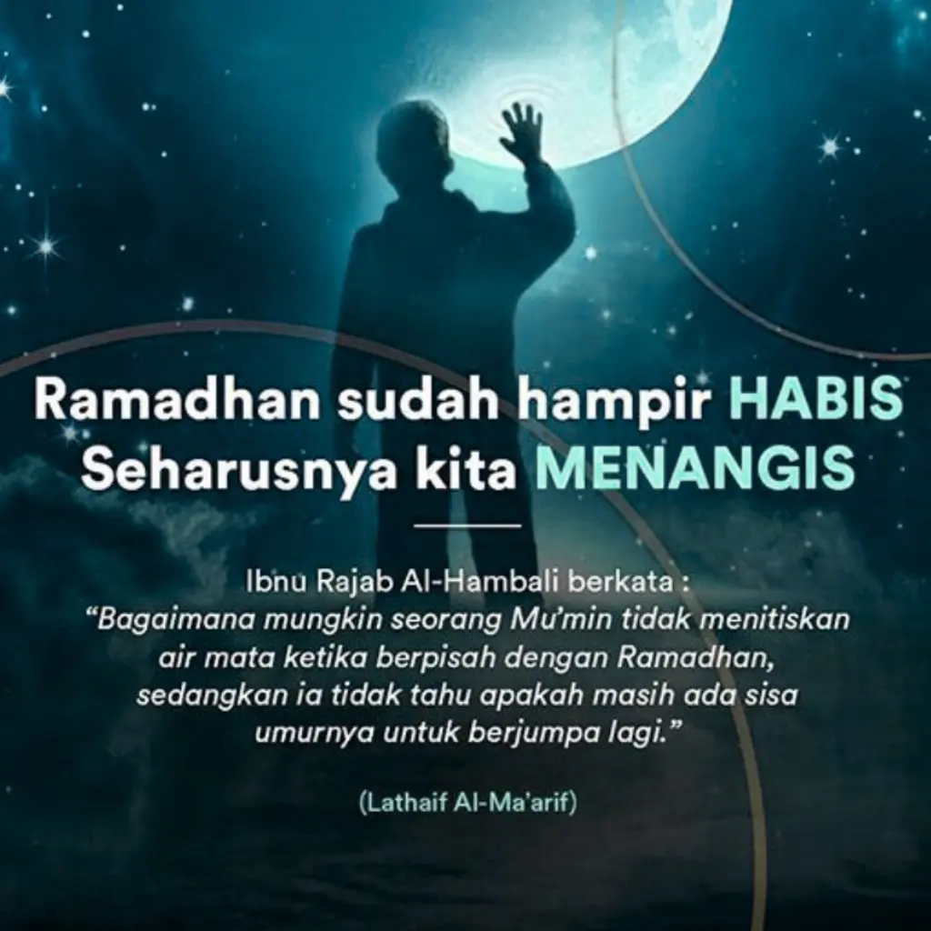 Ramadhan Hampir Finish, Harusnya Kita Menangis