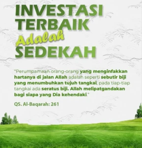 Investasi terbaik adalah sedekah