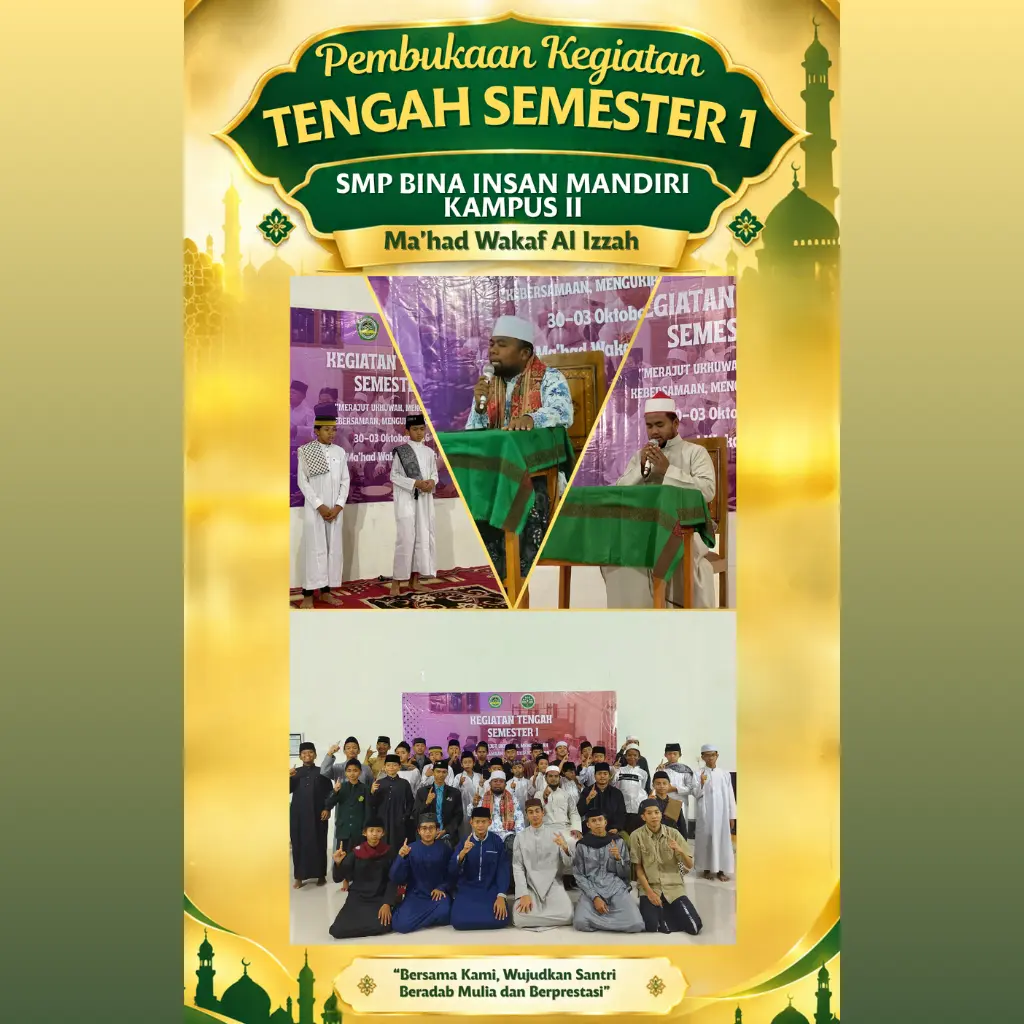 Pembukaan Kegiatan Tengah Semester 1