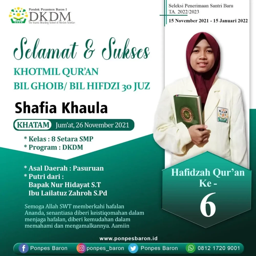 Hafidzah Ke 6